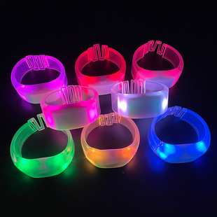 15 partition remote control LED luminous bracelet W wireless luminous bracelet remote control flash bracelet concert cheer props