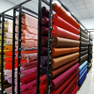 Factory in stock 500 color 300T spring spinning polyester fabric down jacket cotton-padded suit lining fabric