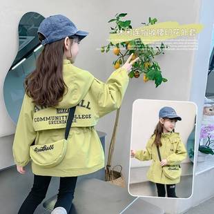 Куртка для девочек весна и осень 2023 новые иностранные девушки хлопок утолщенные куртки детские осенние и зимние ветрозащитные топы