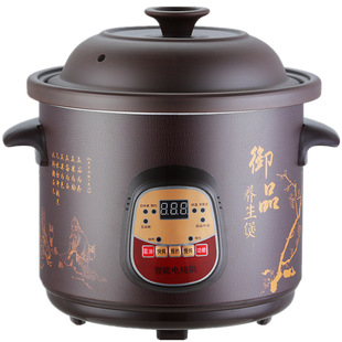 Full-automatic 2.5-6L electric stew ceramic soup casserole household porridge artifact multifunctional health purple wholesale