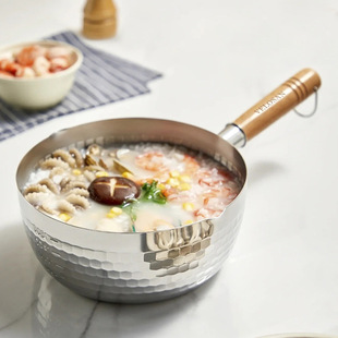 Velosan Japanese Style Snow Pan Household Cooking Noodle Soup Powder Pan Pan Baby Food Pot Stainless Steel Small Milk Pot