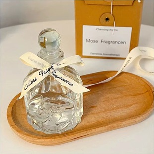 100ml Creative Aroma Bottle ins Simple Wind Carved Vertical Pattern Glass Bottle 50 ml Beauty Head Aroma Bottle Ornaments