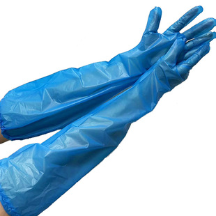 Washing dishes and vegetables cleaning household waterproof transparent nursing long gloves oversleeve integrated disposable hand sleeves for kitchen