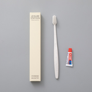 High-end hotel special disposable dental toiletries homestay hotel SPA club soft wool set manufacturers batch