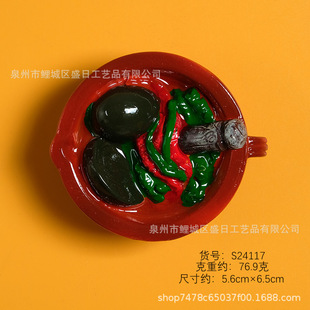 Creative simulation three-dimensional resin refrigerator stickers best selling tiktok explosions gifts tourist souvenirs in stock wholesale