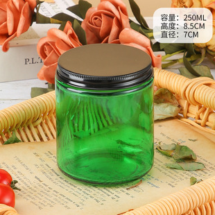 Spot 100ml brown aromatherapy glass candle cup empty bottle green candle jar 250ml empty bottle frosted candle holder
