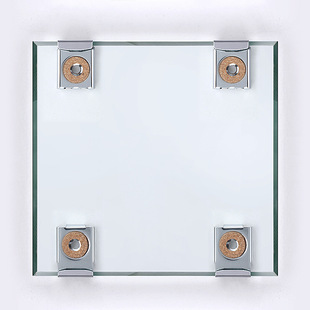 Black Mirror holder bathroom glass mirror holder square mirror holder fixed accessories bathroom mirror holder hardware accessories