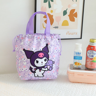 Cute Japanese Style Cartoon Multi-head Series Beam Mouth Handbag Lunch Bag Outgoing Small Items Storage Bag Handbag