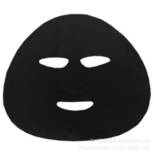 Factory supply bamboo charcoal mask paper long charcoal black non-woven mask paper adsorption pigment moisturizing