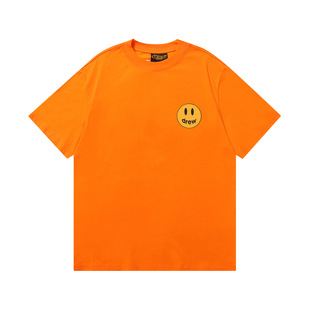2024 summer New D @ REW smiley face printed short-sleeved T-shirt for men and women