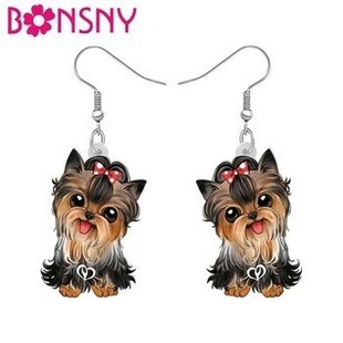 Cross-border New Product Acrylic Sweet Yorkshire Dog Earrings Pendant Women's Girl Child Adolescent Birthday Pendant Pet