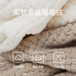 Women's Coral Fleece Water Absorbent Quick Drying Thickened Dry Hair Artifact Wrapping Towel Shampoo Shower Cap No Hair Drop