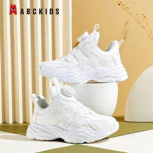 Детская обувь ABCkids, новинка осени 2024, повседневная универсальная детская обувь для папы на мягкой подошве со спиральными пуговицами для мальчиков и девочек