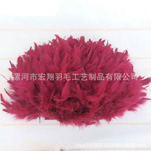 Factory direct fire piece cloth turkey feather cloth edge clothing accessories tear fire piece cloth with feather lace