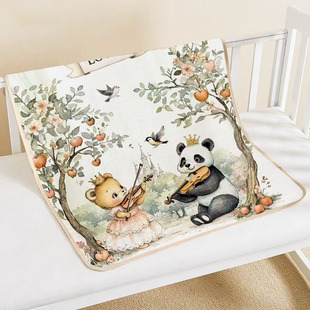 Children's Diaphragm Pad Six-layer Gauze Leak-proof Urine Washable Breathable Not stuffy Hot Baby Climbing Pad Female Aunt Pad