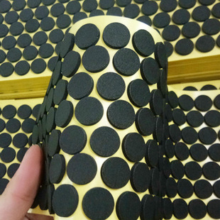 Self-adhesive eva rubber pad black round eva foam foot pad mesh non-slip shock pad fireproof flame retardant gasket