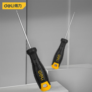 Deli DL623075 отвертка крестовая Бытовая отвертка сильная Магнитная отвертка пластиковая ручка длинная стержневая Сливовая отвертка