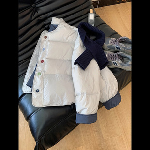2024 Winter Short Women's Small Fresh Color Deducted Bread Coat