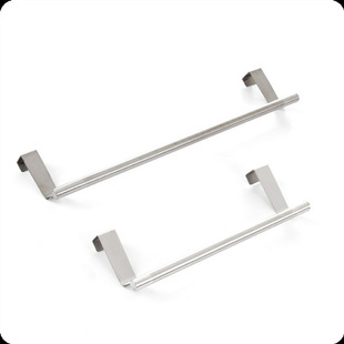 Multi-purpose stainless steel towel rack cabinet door back type rag rack single pole towel rack kitchen hanger bracket