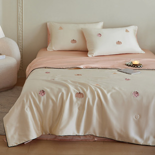Class A 50 orchid tencel soybean summer cool quilted summer ice silk small fresh naked sleep cool feeling air conditioning quilted can be machine washed