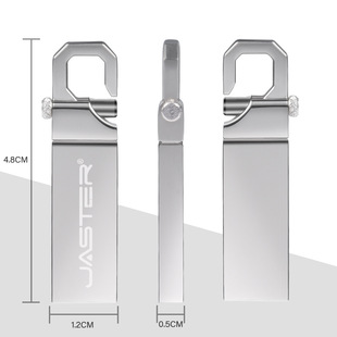 Металлический USB-накопитель для карабинга персонализированный резной U-накопитель высокоскоростная истинная емкость U-накопитель портативный рабочий партнер 64GB