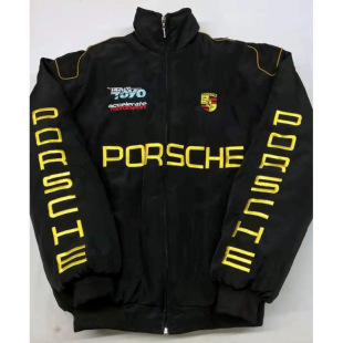 Racing Suit Winter Cotton Clothes Riding Suit American Jacket Men's Baseball Suit Women's Motorcycle Jacket Style Retro in stock
