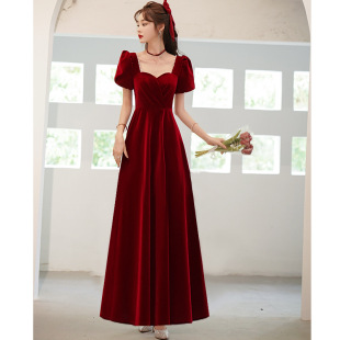 Toast Dress Bride 2022 New Spring Season Little Man Wedding Engagement Back Door Dress Party French Banquet