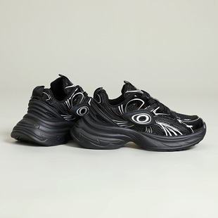 Long foot cross-border custom silver turbine running shoes retro millennium style national tide brand couple thick bottom increased Torre shoes