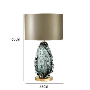 Nordic Study Bedroom Bedside Glass Table Lamp Post-modern Light Luxury Model Room Exhibition Hall Living Room Hotel Glass Table Lamp