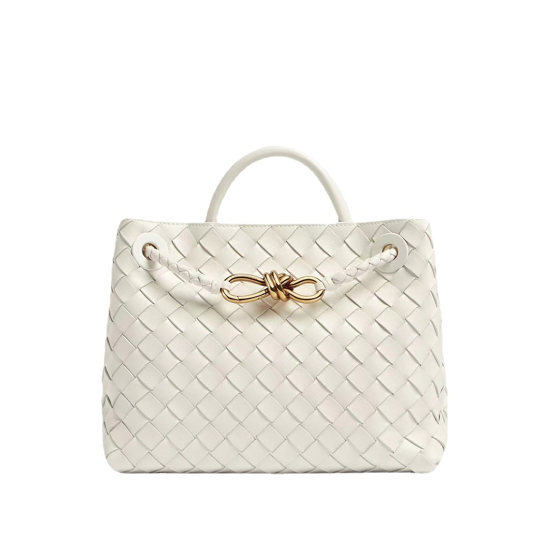 2025 New Cross-Border Trend Tote Bag, Versatile and Fashionable Rhombus Leather Woven Bag, Casual Shoulder Handbag for Women