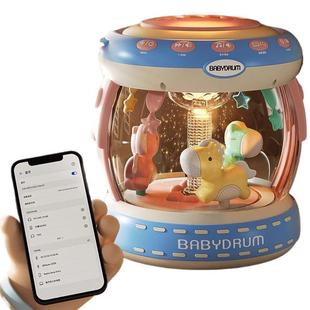 Hand Drum Baby Toy Puzzle Baby 0 1 Year Old Pat Drum Carousel Music Drum Multifunctional Children