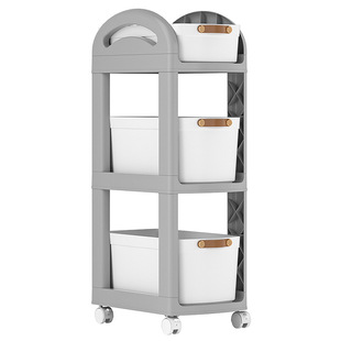 Customized Under-Desk Storage Rack Bookshelf Mobile Storage Cabinet Floor-Mounted Pulley Under-Desk Bag Book Storage Rack Trolley