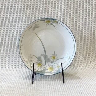 Underglaze color underglaze daffodils Chinese ceramic bowl plate tableware household rice bowl soup bowl vegetable plate fruit plate net