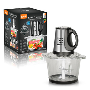 European and American 110V Household Stuffing Minced Meat Mixing and Cooking Multi-Functional Electric Large-Capacity Double-Blade Meat Grinder 3L