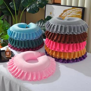 Factory supply wholesale memory foam pillow beauty salon massage cushion pillow U-shaped pillow face pillow removable and washable