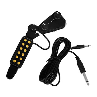 Wholesale Folk Guitar Pickup Adjuvable Volume Acoustic Guitar Free Opening Sound Hole Magnetic Pickup 3 m Line