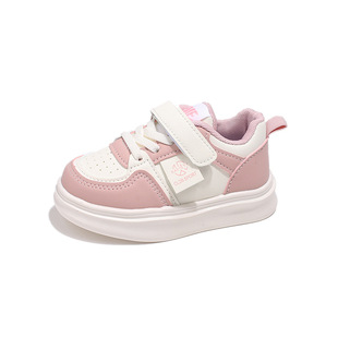 Men's and women's children's shoes spring and autumn new 2025 new leather children's sports small white shoes children's fleece-lined shoes wholesale