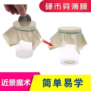 Black Hole Legend Coins Wear Film Coins Into the Cup Disappear Close-up Magic Props Children's Stage Talent Show