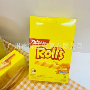 Wholesale Indonesian Imported Lai Cheese Cheese Stick Cheese Flavor Sandwich Roll Filled Biscuits Egg Roll Snacks 180g