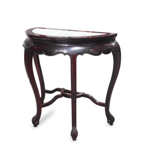 East Africa Sour Branches Half Moon Flower Several Redwood Stone Semi-Circle Taichung Style Entrance Table Several Ming Style Half Table Furniture