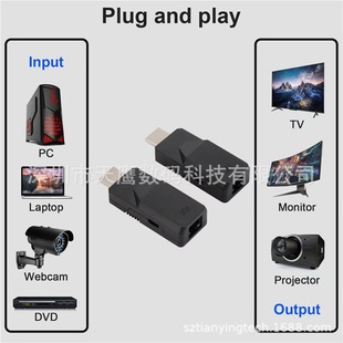 60 м hdmi удлинитель односетевой кабель к rj45 усилитель сигнала TX RX видео удлинитель сетки