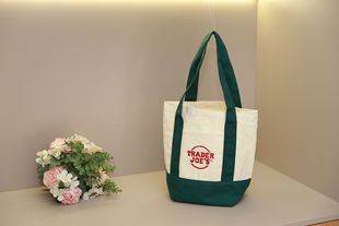 Color portable stitching canvas bag custom logo portable shopping cotton bag advertising training canvas bag custom