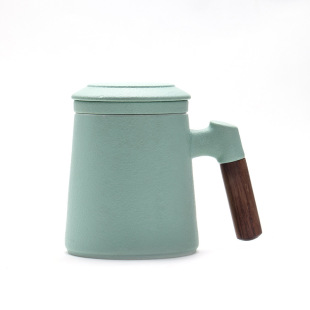 Ceramic Office Cup Water Cup Mug Carving logo Gift Box Gift Giving with Filter Personal Cup Tea Separation Cup
