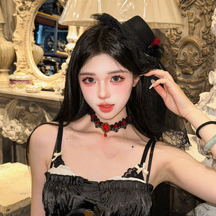 Lolita Аксессуары Кружевное ожерелье ожерелье готический ретро cos ключица темная шея украшения ожерелье женщина