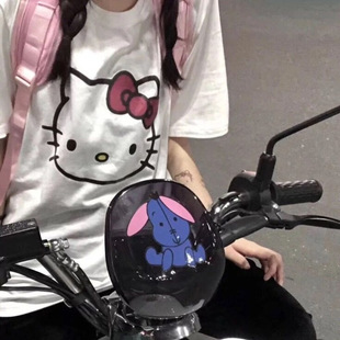 hellokitty Hello Kitty anime summer cute cartoon loose Japanese short sleeve female student cotton T-shirt