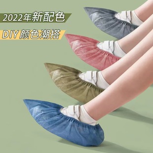 Factory direct disposable non-woven shoe covers home non-slip dustproof adult children's student a generation of hair