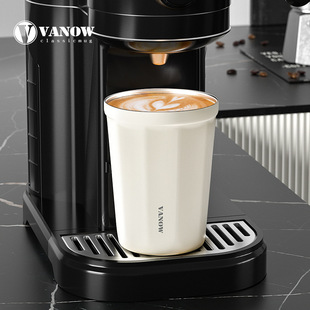 Vanow Coffee Cup Thermos Cup Large Capacity Student Men and Women High Color Value Ceramic Liner Accompanying Water Cup