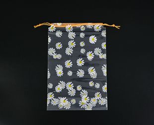 In stock drawstring drawstring bag transparent clothes shoes storage packaging bag socks clothing plastic drawstring bag
