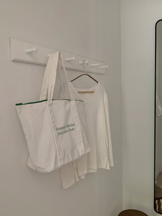 2024 Spring and Summer New Canvas Tote Bag Simple Commuting to Work and Class Large Capacity Bag Leisure All-match