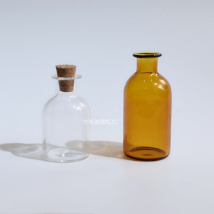 Small dust cover Cork mini kitchen dispensing bottle diy creative hanging tree wishing glass bottle miniature manufacturers